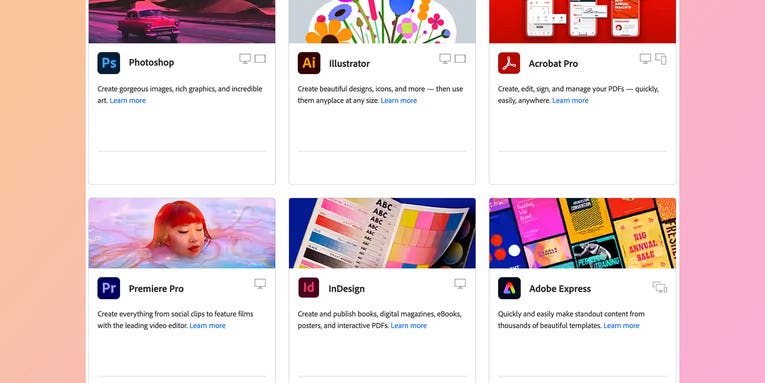 Save more than 60% on Adobe Creative Cloud right now if you’re a student or teacher